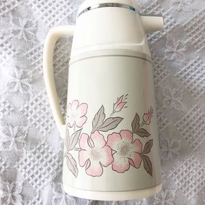 Vintage floral coffee thermal carafe